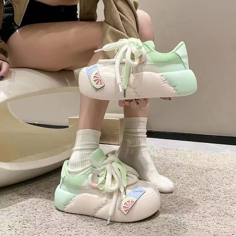 One more shoes⭐Giày Thể Thao Đế Dày Màu gradient Thời Trang Mùa Thu Cho Nữ