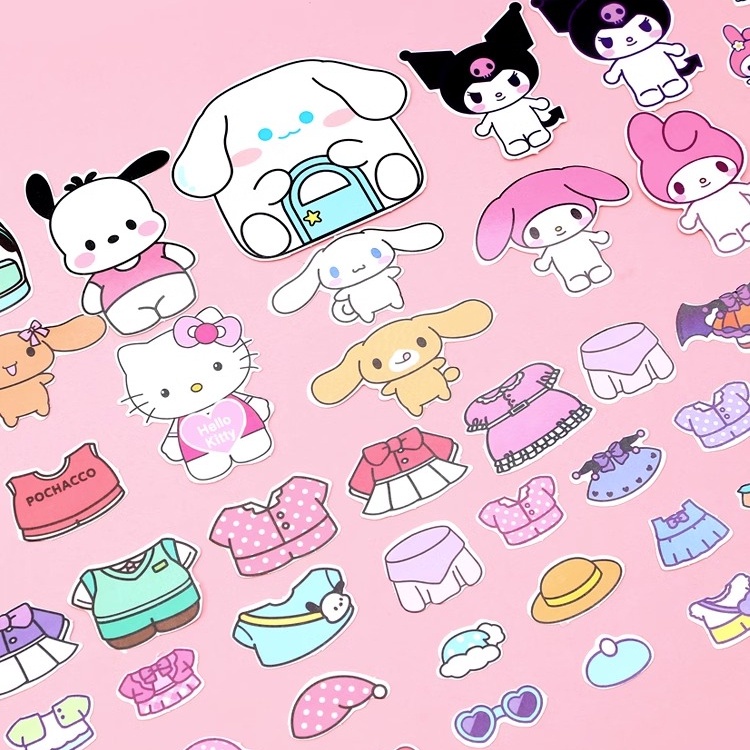 Sanrio Set 6 Cuốn Sách Đồ Chơi Làm Thủ Công Cho Bé