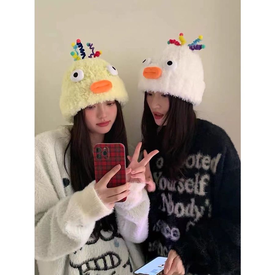 Mũ Len Trùm Tai Giữ Ấm Dễ Thương Cho Nữ Cxbpi01.vn105