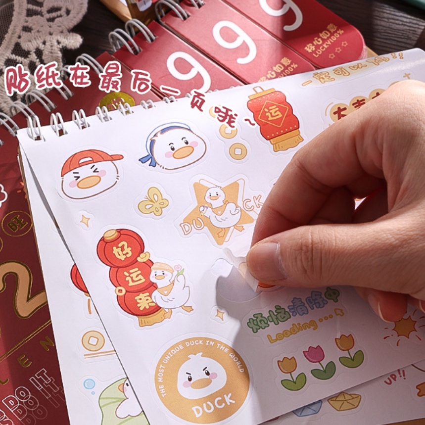 Lịch Năm 2024 mini Để Bàn Họa Tiết Hoạt Hình Dễ Thương Sáng Tạo 2024