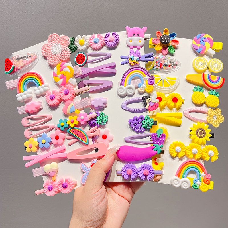 Set Kẹp Tóc Dễ Thương Cho Bé Gái