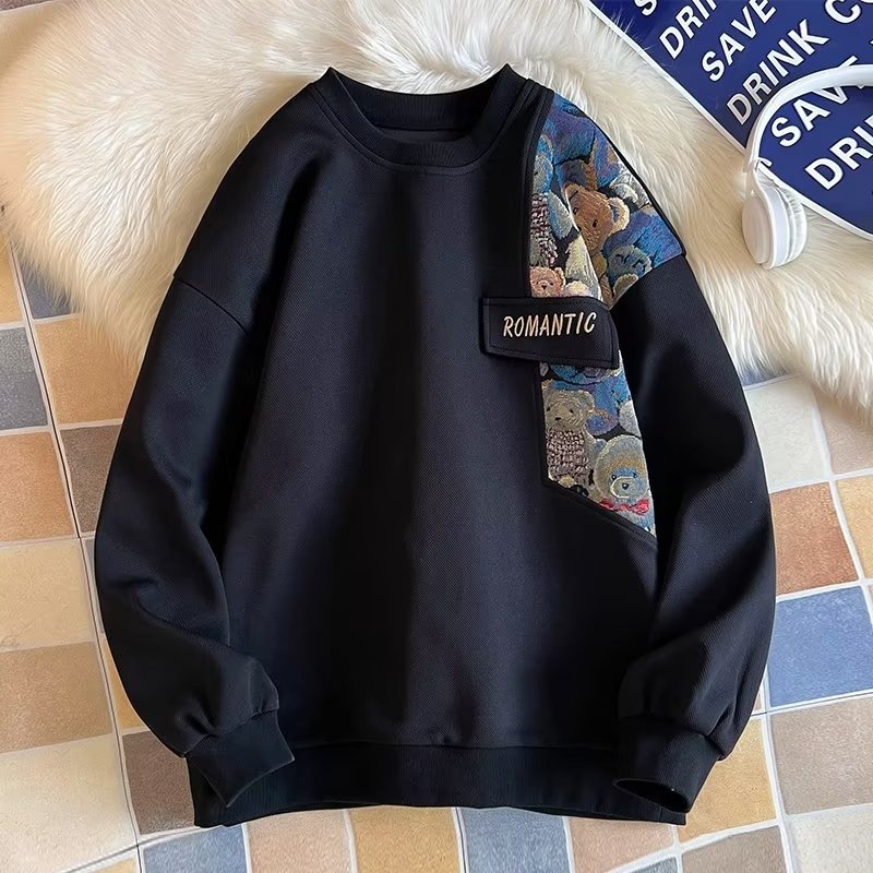 Senma Áo Khoác cotton Phong Cách Đường Phố Mỹ Mùa Xuân Thu Mới Cho Nam