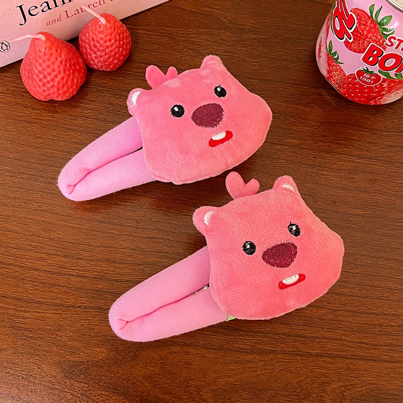 Kẹp Tóc Lông Xù Kiểu Hoạt Hình Đáng Yêu Cho Nữ Mùa Đông