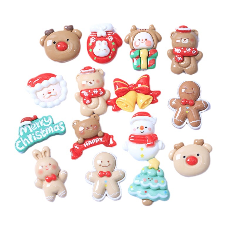 Set 10 Miếng Dán Hoạt Hình Bằng resin Dễ Thương Trang Trí Tủ Lạnh diy