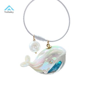 Velishy móc khóa hình cá heo dễ thương cho cặp đôi