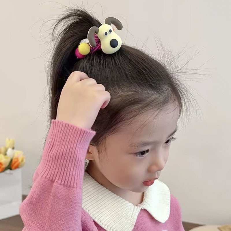 Dây Cột Tóc Nhiều Màu Sắc Họa Tiết Hoạt Hình Chú Gấu / Dâu Tây Dễ Thương Cho Nữ 2023