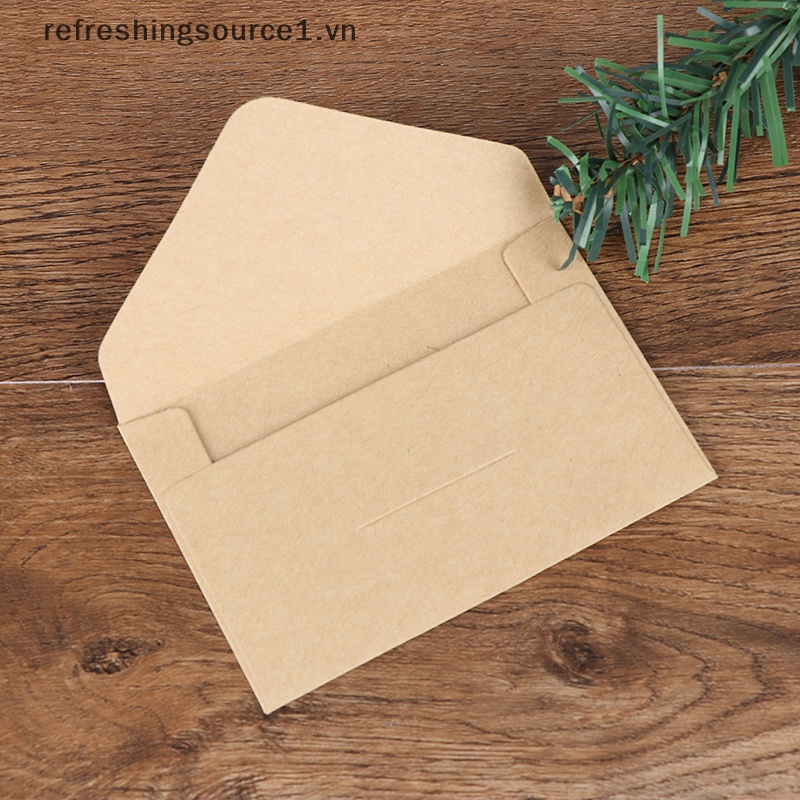 Bộ 20 Phong Bì Bằng Giấy Thủ Công Phong Cách vintage Châu Âu Cho Văn Phòng Trường Học