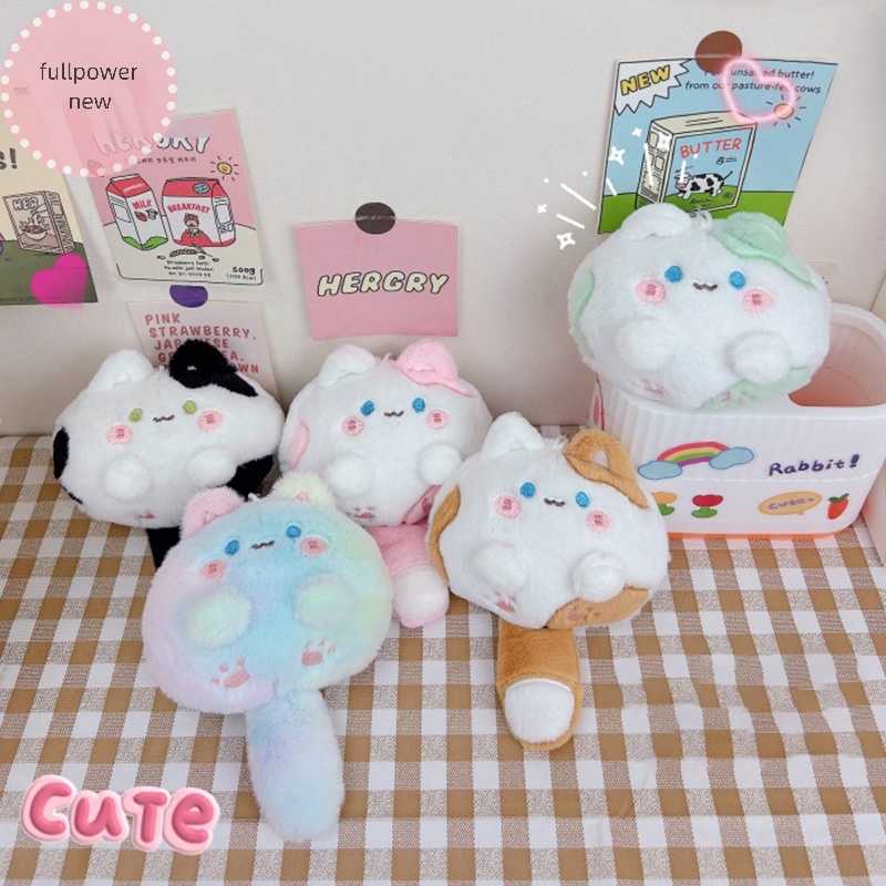 Fullpowernew Móc Khóa Hình Mèo Nhồi Bông Nhiều Màu Đáng Yêu Cho Bé vn