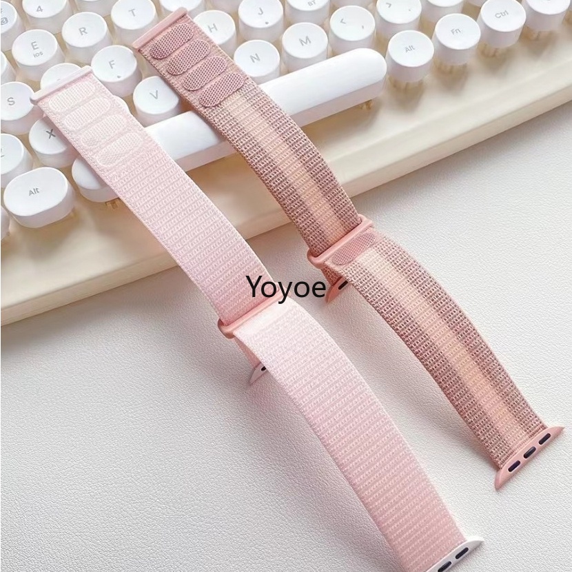Dây nylon Đeo Cổ Tay Thể Thao Cho apple watch 44mm 40mm 45mm 41mm 42mm ultra 2 9 8 se 7 6 5 4 3 49mm 38mm