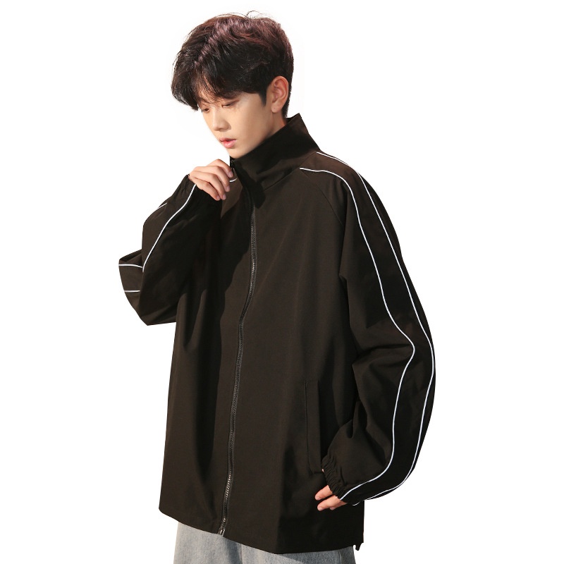 Đứng Áo Khoác Thể Thao Có Khóa Kéo Phong Cách Hàn Quốc Thời Trang Xuân Thu Cho Nam