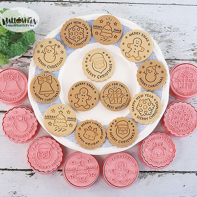 Khuôn Cắt Bánh Quy Bằng Nhựa Hình Giáng Sinh 3d diy