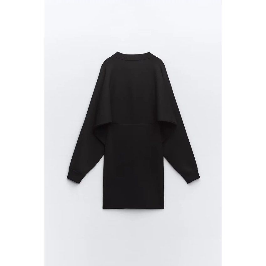 Zara Áo Khoác bomber Dệt Kim Phối Khoá Kéo Thời Trang Mùa Thu Cho Nữ 4938108