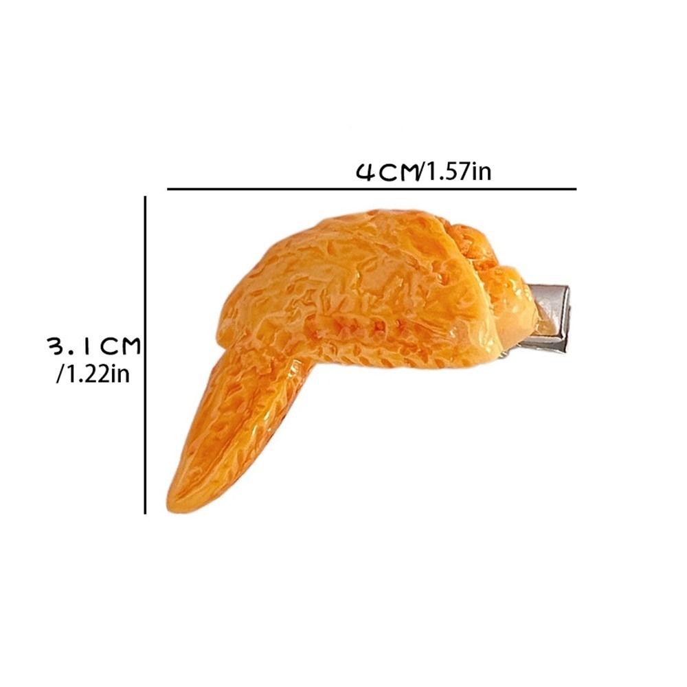 Daron1 Kẹp Tóc Giả Hình Học / Khoai Tây Chiên / Kẹp Tóc Giả Vui Nhộn Cho Bé