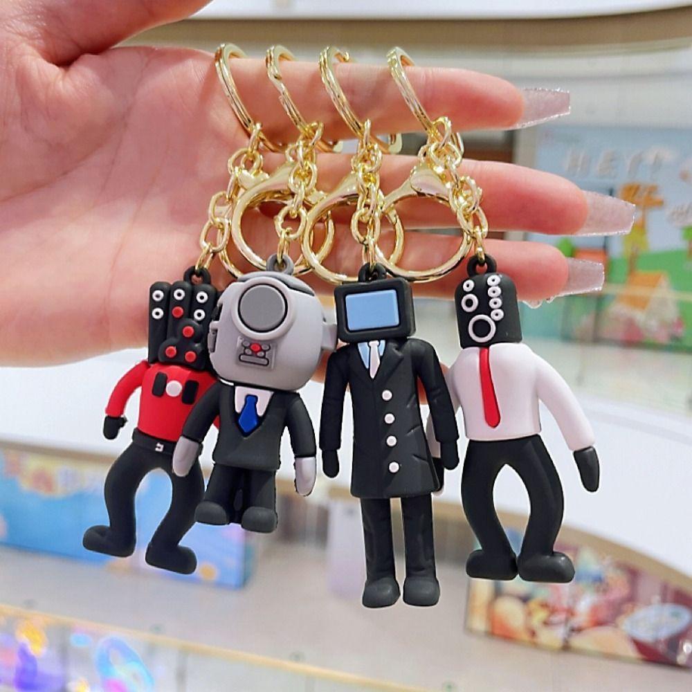 Shanhai Móc Khóa Hình Búp Bê Nam skibidi bop bop skibidi man skibidi Hoạt Hình Sáng Tạo