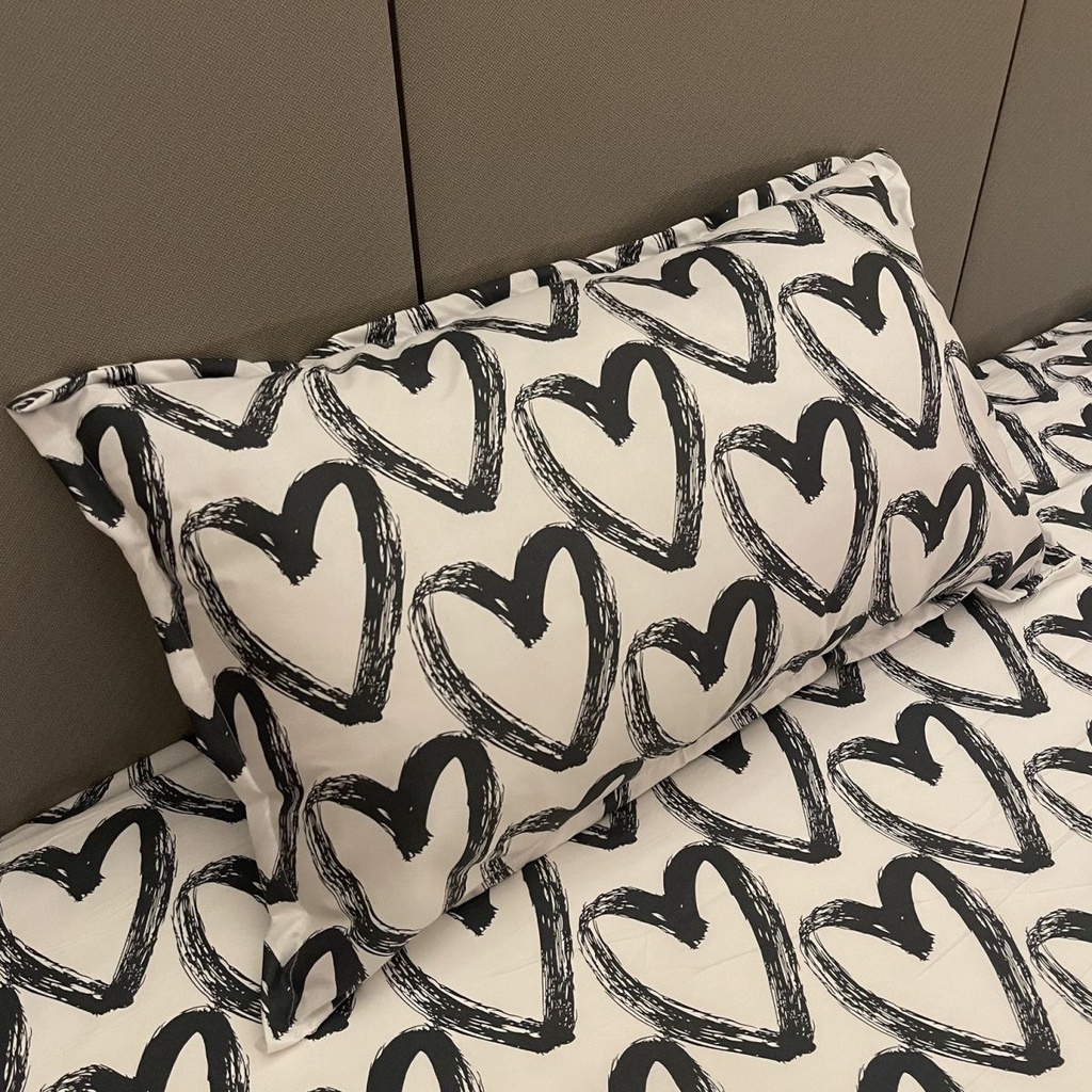 Đen Vỏ Gối Đơn / Đôi Họa Tiết Sọc Caro Trắng Đen Đơn Giản Trang Trí Phòng Ngủ