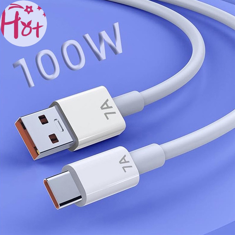 Dây Cáp Sạc Nhanh usb Loại c 7a 100w Cho oppo huawei xiaomi vivo honor
