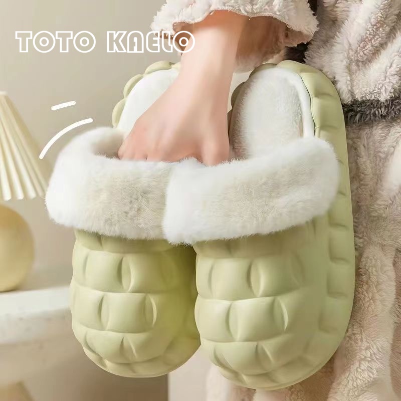 TOTOK  dép lông dép bông Đế Dày dép quai hậu đế cao 2023 hot trend Thấm hút mồ hôi Nhẹ Điệu đà Dễ dàng phối đồ FBT2300M4Q 41Z231011