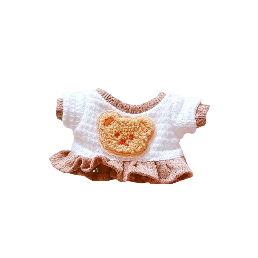 Búp Bê Nhồi Bông Đồ Chơi Hình Gấu Mềm 20cm