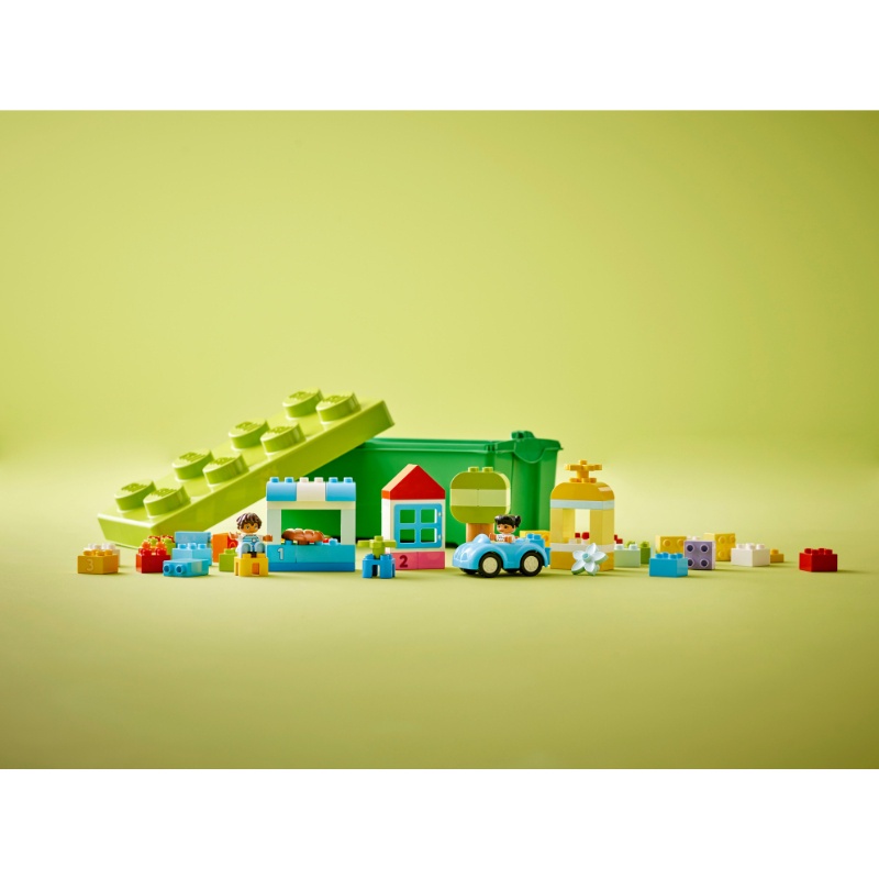 Xả hàng LEGO DUPLO 10913 Thùng Gạch Sáng Tạo - 65 chi tiết tặng kèm xe