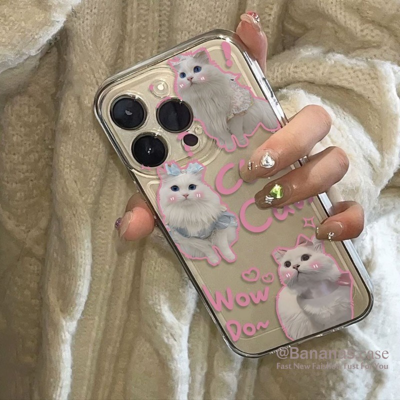 Ốp Điện Thoại Dẻo Họa Tiết Hoạt Hình Chú Mèo Dễ Thương Cho iphone 15 14 13 12 11 pro max x xr xs max 7 8 plus se2020