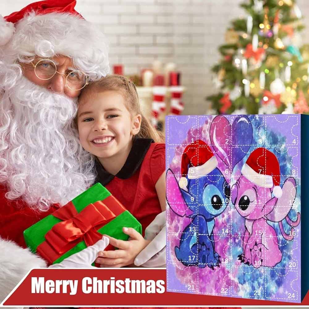 Disney Stitch Advent Calendar Contains 24 Gifts Christmas Countdown Calendar