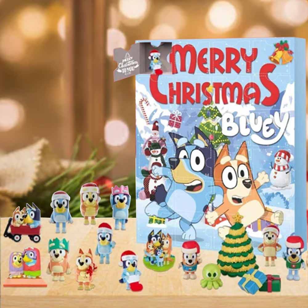 Christmas Bluey Advent Calendar Contains 24 Gifts Christmas Countdown Calendar