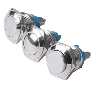 【FUNWD】Easy Install 19mm Metal Momentary Push Button Switch 12V Waterproof On Off Start