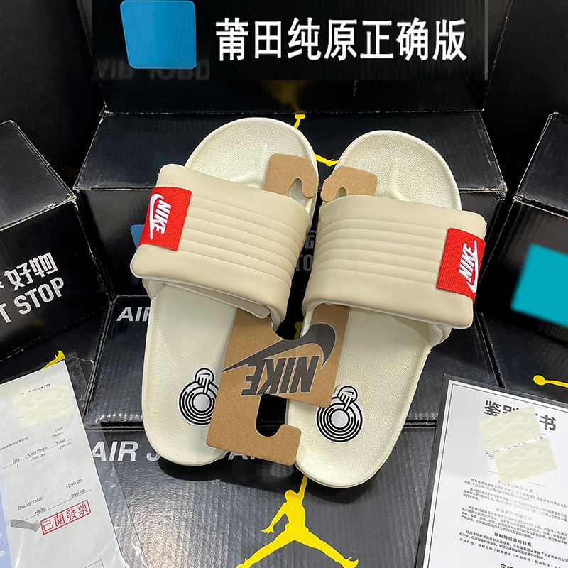 Nk Dép Xỏ Ngón Thể Thao Đi Trong Nhà Tắm Màu Đỏ Phong Cách Mới Chính Hãng Mùa Hè offcourt Điều Chỉnh Được