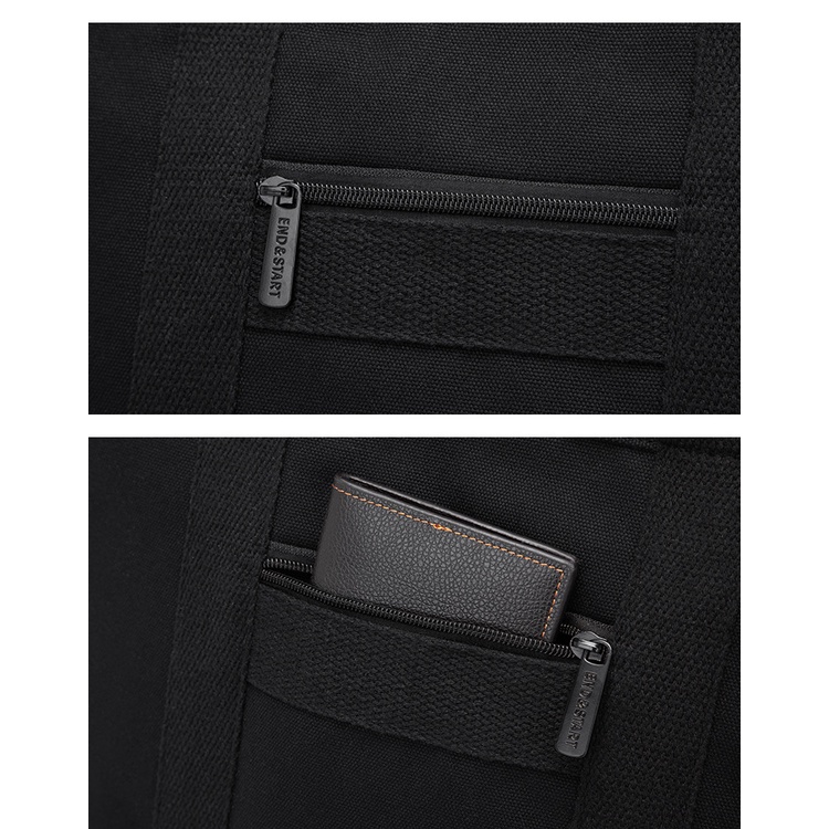 Canvas Túi đeo vai nam Túi xách tay vải bố size lớn túi tote nam thời trang phong cách Hàn Quốc big tote bag