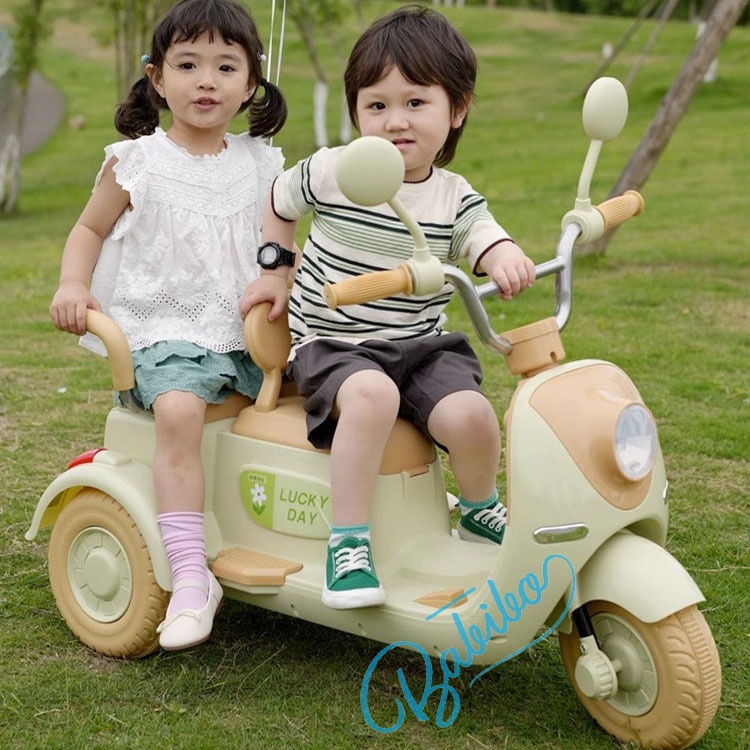 Xe máy điện trẻ em, xe vespa điện cho bé, xe điện cho bé điều khiển từ