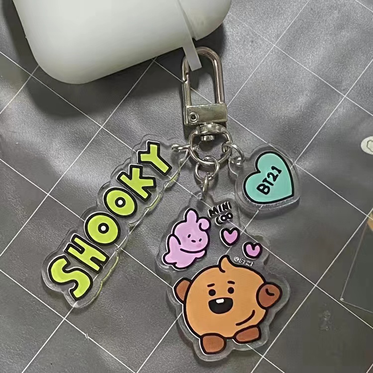 Nicom Móc Khóa Hình bt21 bts hd Bằng acrylic Trong Suốt Xinh Xắn