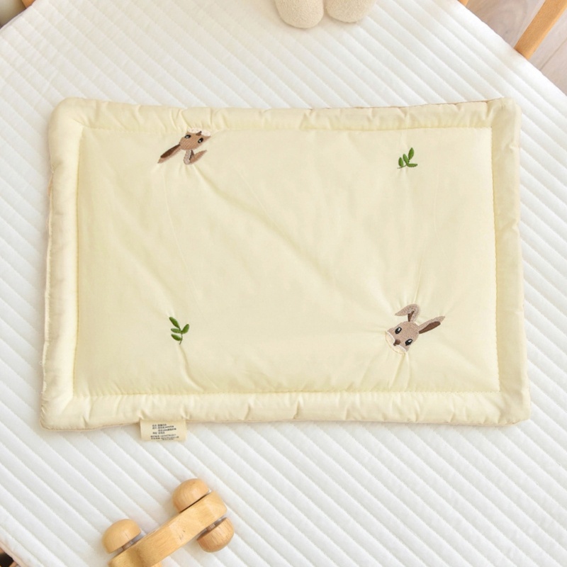 Gối cotton Thoáng Khí Hỗ Trợ Cổ Kích Thước 25x40cm Cho Bé Sơ Sinh