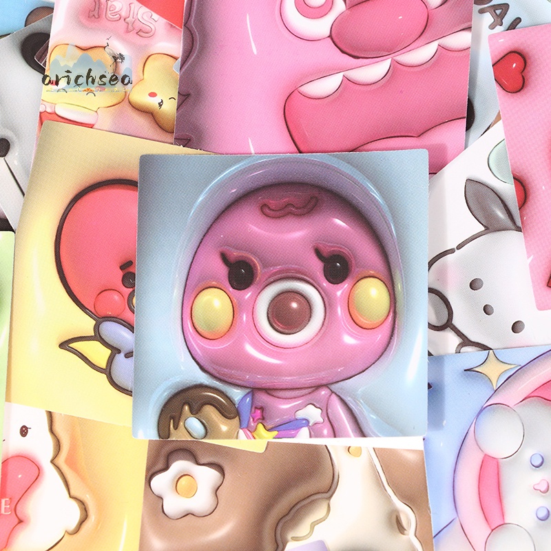 100 Miếng Dán 3d Lập Thể Hình kuromi my melody Dễ Thương Cho laptop Đồ Chơi Nữ Đáng Yêu Giảm Giá