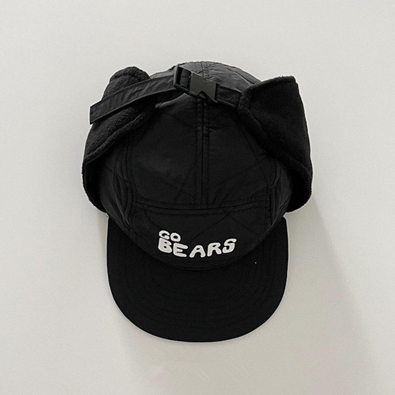 Mới Mũ Lưỡi Trai In Chữ Phong Cách Nhật Bản Thời Trang Mùa Đông Cho Mẹ Và Bé