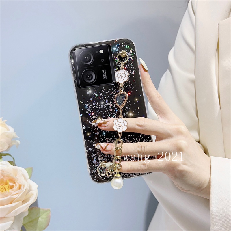 Ốp Điện Thoại Mềm Kim Tuyến Có Vòng Đỡ Trái Tim Cho xiaomi13t xiaomi 13t pro 5g 2023 xiaomi13t pro