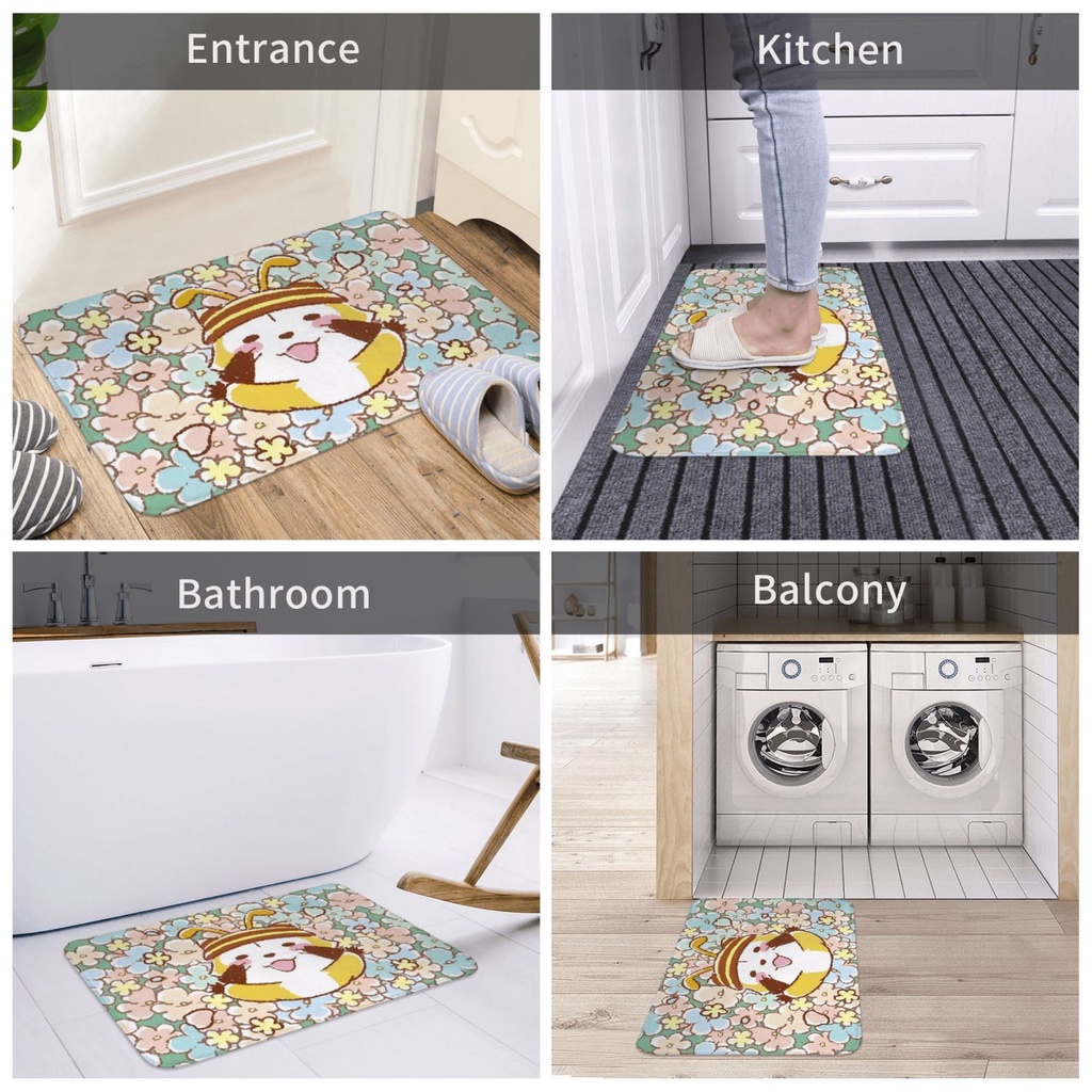 Thảm Chùi Chân puchi rascal 40 * 60cm Chống Trượt Cho Nhà Tắm