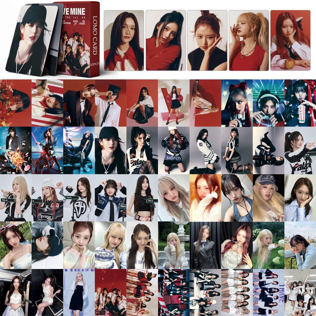IVE Album I’VE MINE Photocard Either Way Lomo Card 55pcs/box