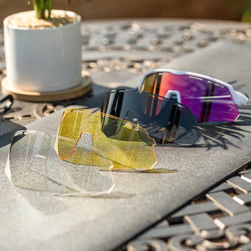 Rockbros Kính Mát Phân Cực 4lenses Thể Thao Ngoài Trời Cho Nam Và Nữ