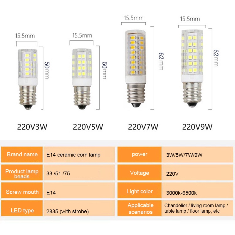 Bóng đèn siêu sáng Thân thiện với môi trường Đèn LED hiệu suất cao Tiết kiệm năng lượng Ánh sáng dịu và ấm áp G9 Spotlight 220V G9 Bóng đèn LED cho phòng khách Lớp phủ siêu sáng
