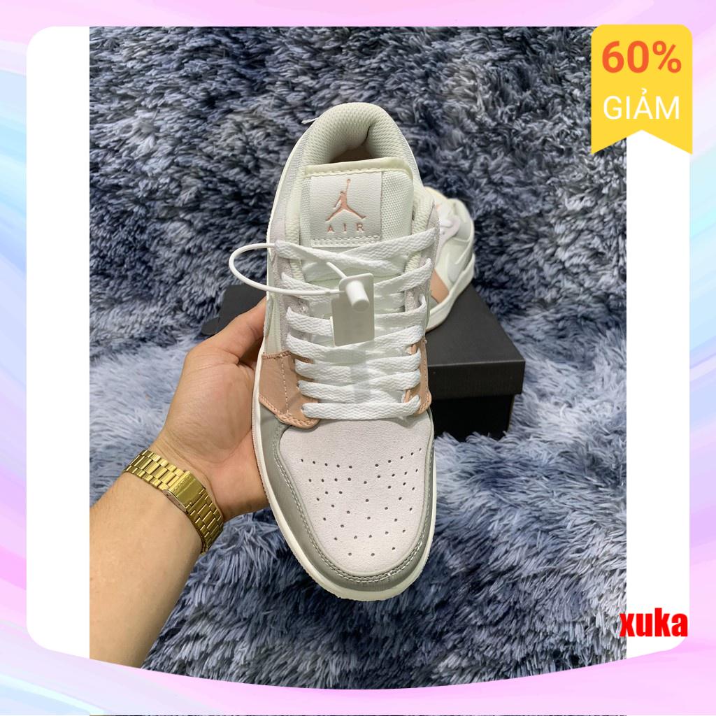 Giày Jordan JD Milan Nam Nữ, Giày Sneaker Jordan Milan màu hồng đất cổ thấp hàng đẹp SALE SỐC