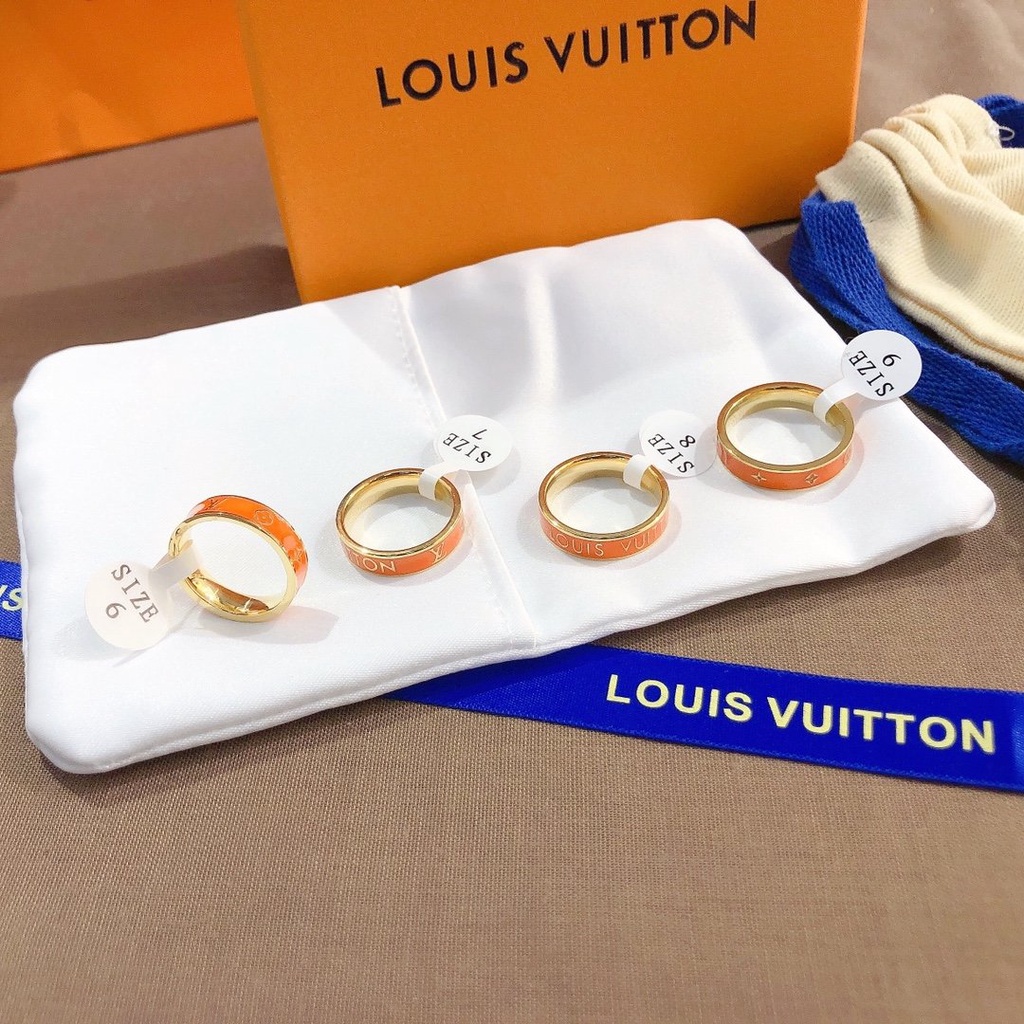 Louis vuitton Nhẫn lv Bạc 925 Phong Cách Hàn Quốc Đơn Giản Sáng Tạo Dành Cho Nữ