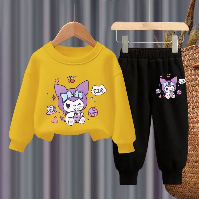 Set Đồ Thể Thao Gồm Áo Tay Dài Và Quần Dài Thời Trang Cho Bé Gái Kích Thước 90-150