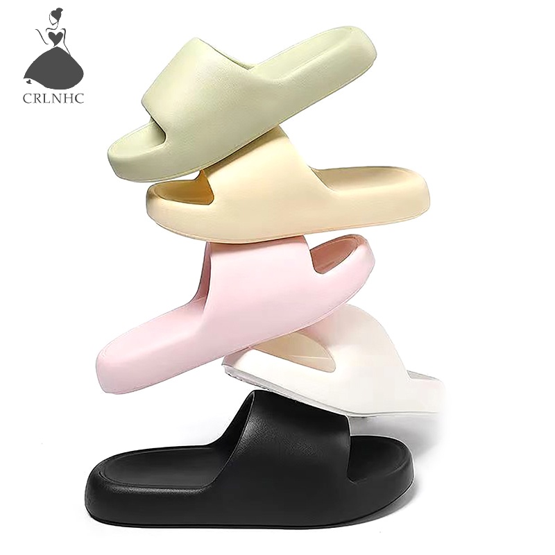 Crlnhc Dép Đi Trong Nhà Đế Dày Màu Trơn Chống Trượt Thoáng Khí Dành Cho Cặp Đôi vn