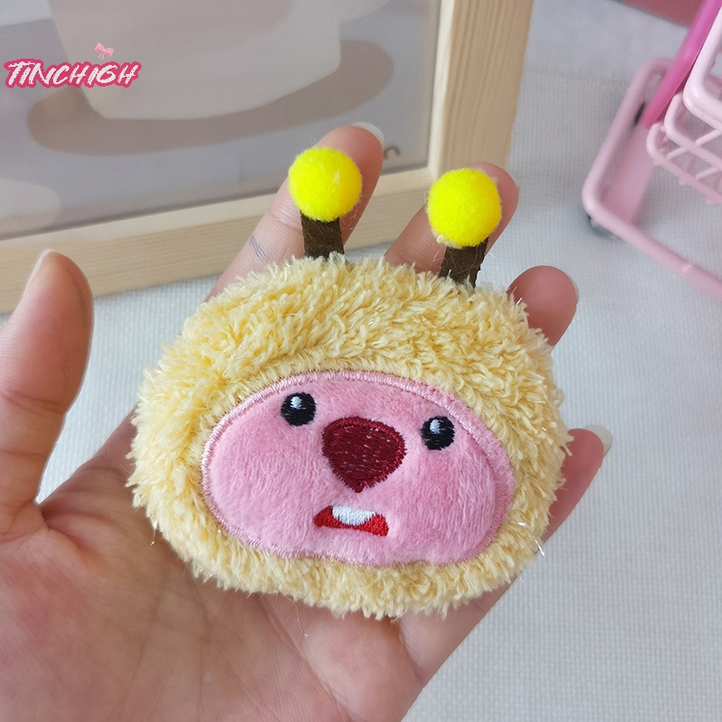 Mặt Dây Chuyền Hình Kẹp Lolppy Bằng Vải Lông Trang Trí Túi Xách / Quà Tặng Sinh Nhật diy Cho Bé