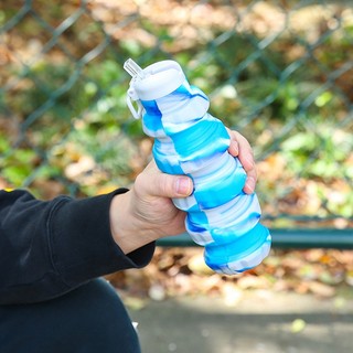 Bình Nước silicone 500ml Hình Quả Lựu Đạn