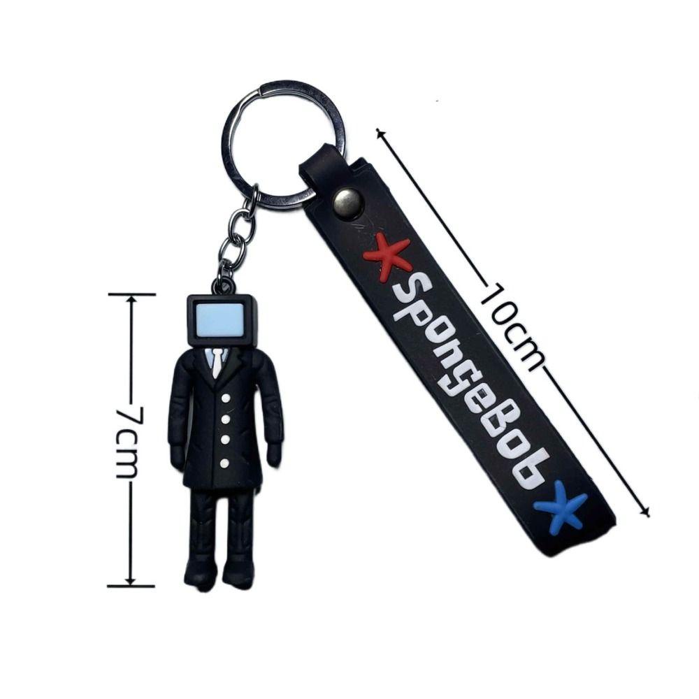 Mmluck skibidi Móc Chìa Khóa Bằng pvc Hình Nhân Vật Trượt Tuyết / tv man / man camara / skibidi dop anime