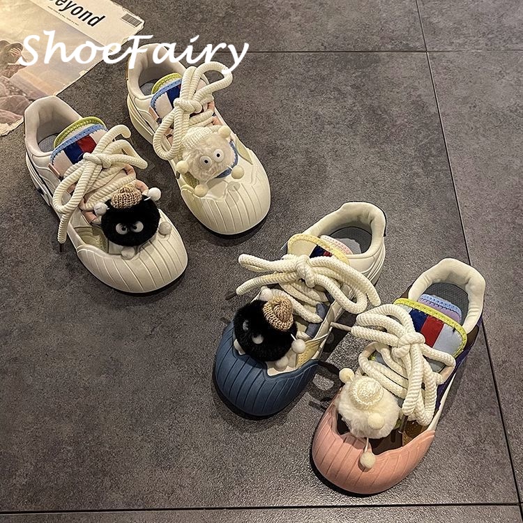 ShoeFairy giày thể thao nữ giày sneaker nữ Thoáng Khí 2023 hot trend Độn đế Đế chống trơn trượt Siêu nhẹ Hợp thời FYD23A0YD0 43Z231027