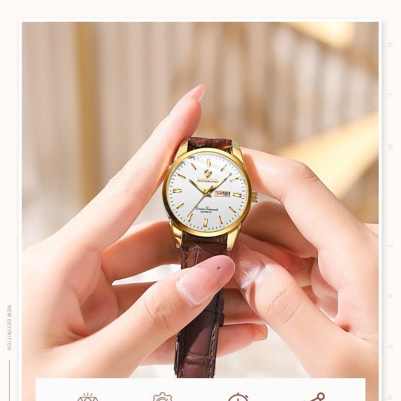 Đồng Hồ Cặp Đôi BINBOND I27 Dây Da Sang Trọng