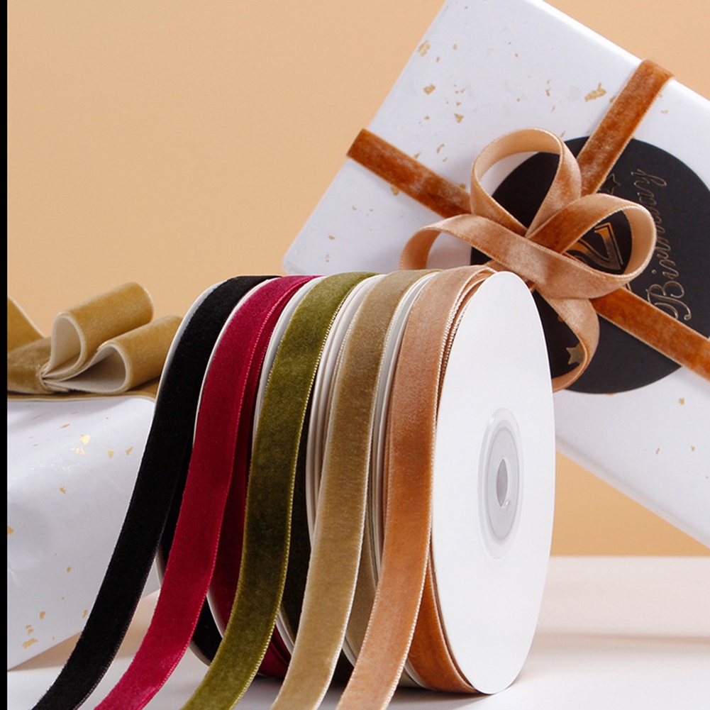 Cuộn Dây Ruy Băng Bằng Nhung Cao Cấp 10 Yard Dùng Gói Quà / Trang Trí Tiệc