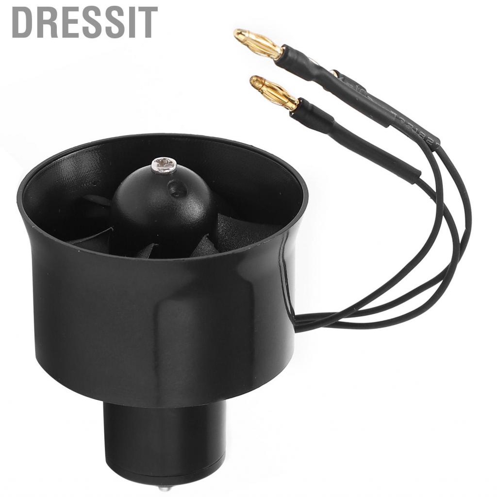 Dressit 7000KV Motor with 6 Blades  30mm EDF Ducted Fan Long Service Life and Better Work Efficiency for RC Airplane